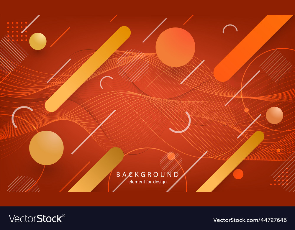 Abstract wave background element for design vector image Abstract wave background element for design