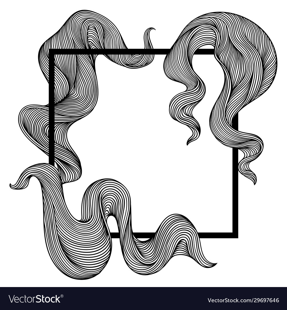 Abstract Wave Stripes Frame