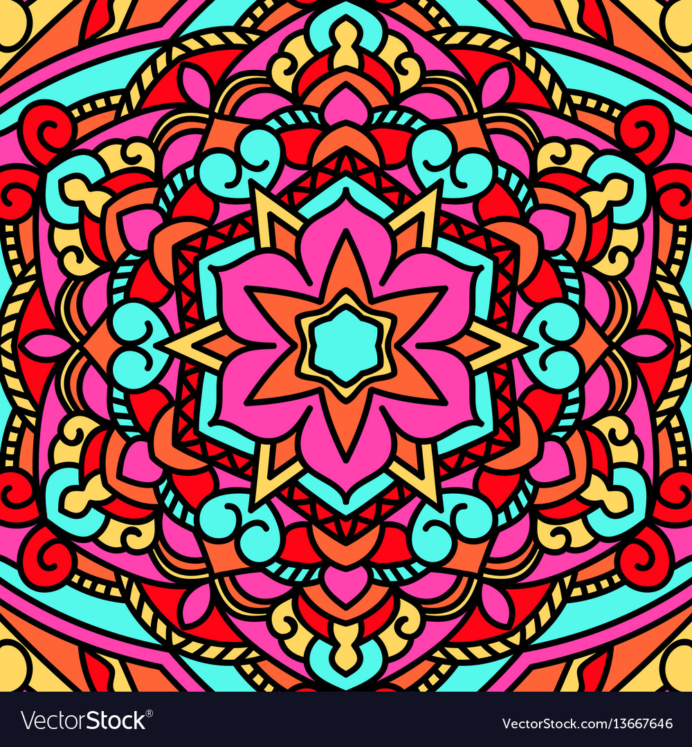 Beautiful circular pattern unusual background vector image Beautiful circular pattern unusual background