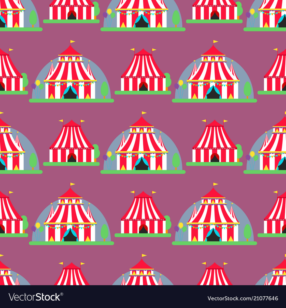 Circus show entertainment tent marquee outdoor vector image Circus show entertainment tent marquee outdoor