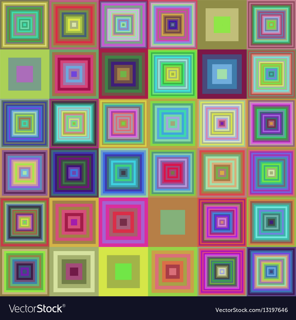 Colorful square pattern mosaic background design