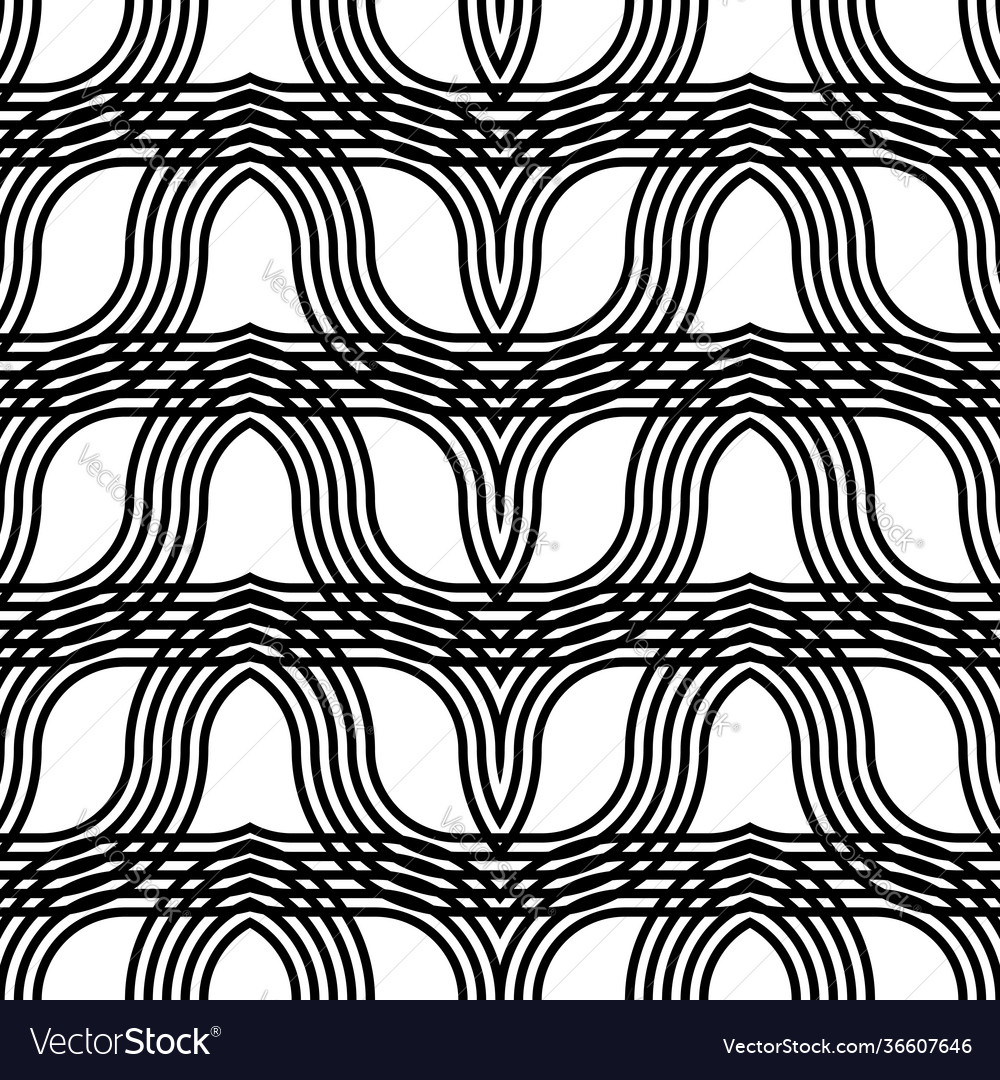 Design seamless monochrome zigzag pattern