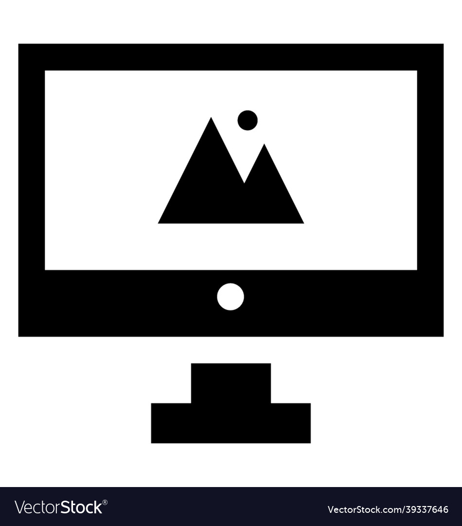 Monitor Royalty Free Vector Image VectorStock