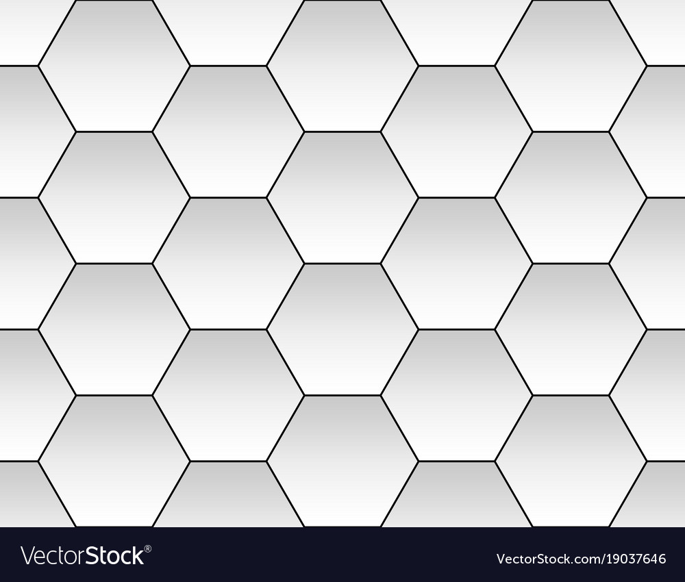 Seamless pattern of hexagons