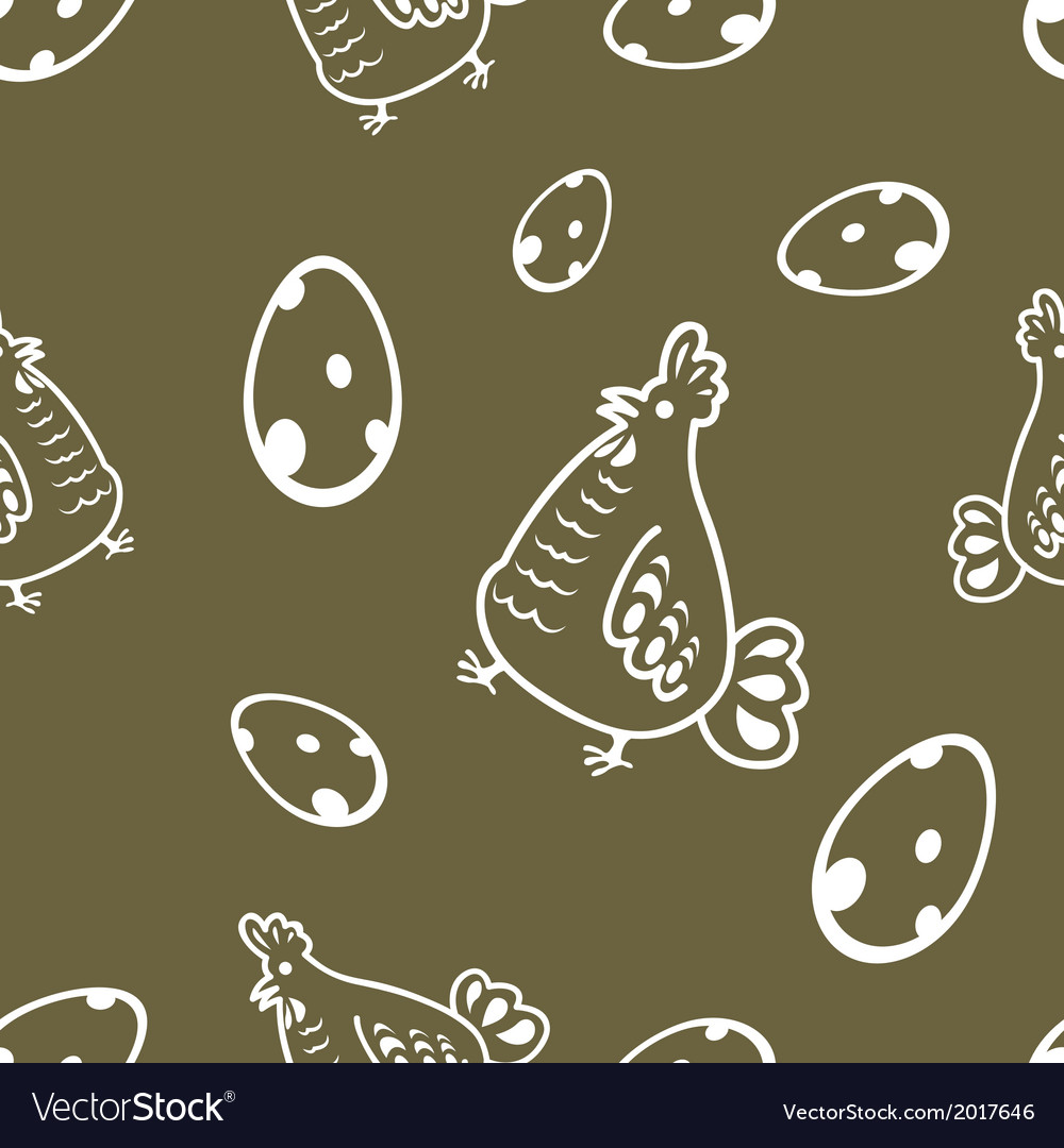 Seamless pattern with chicken2
