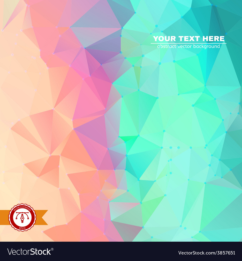 Abstract colorful triangles background