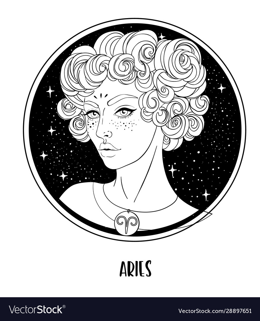 Aries astrological sign as a Royalty Free Vector Image