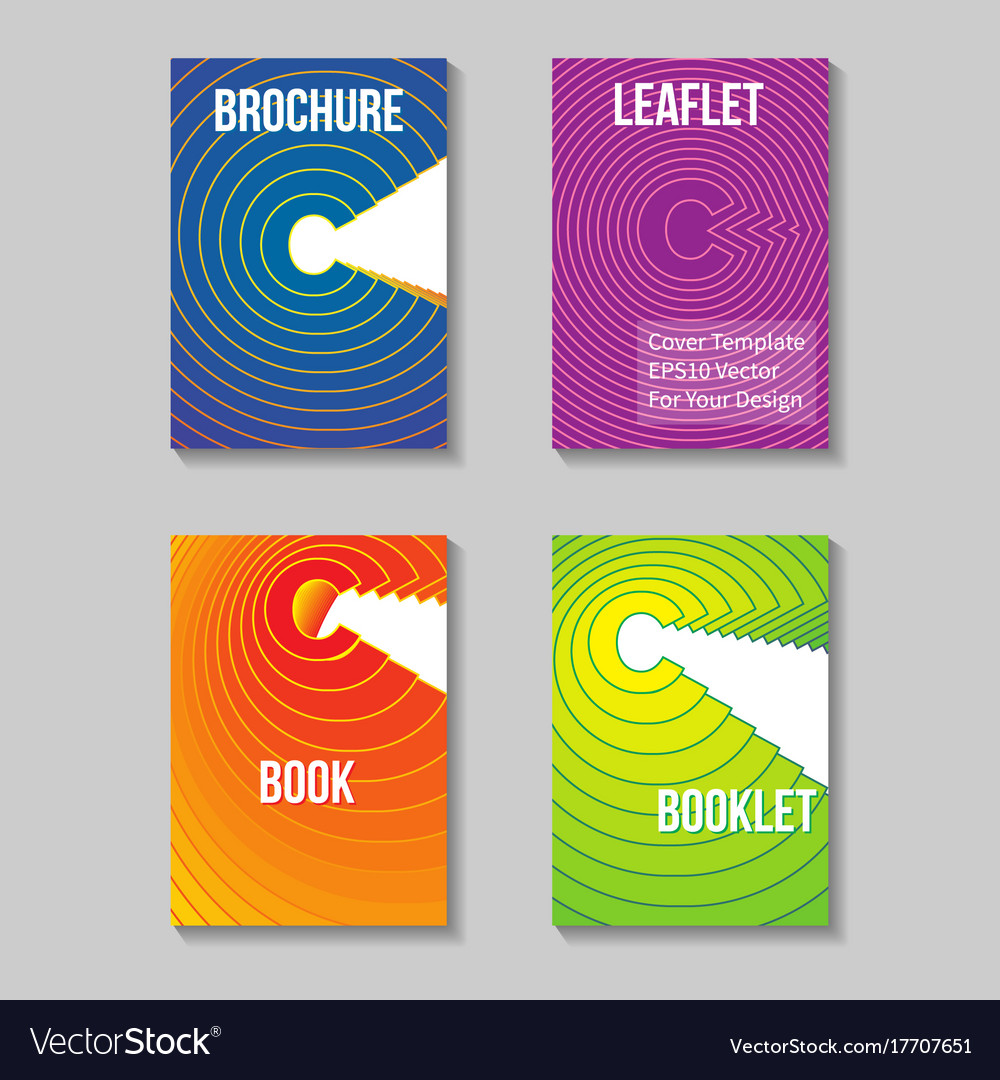 Book title page template business report cover Vector Image