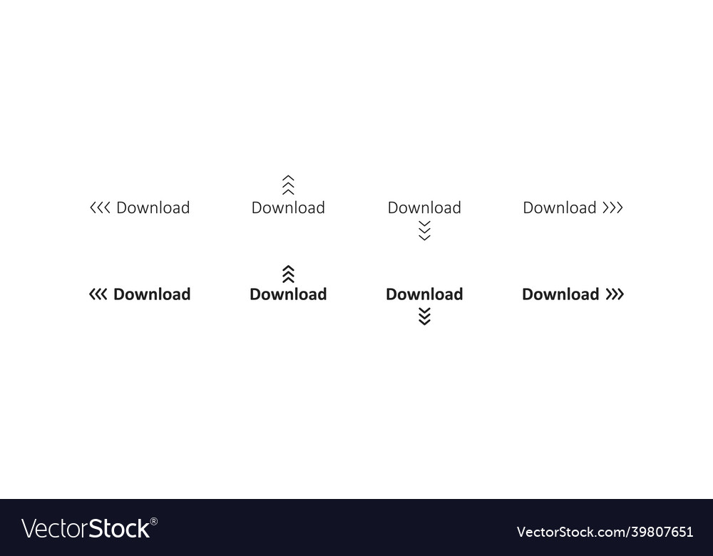 Download web button internet action arrow icon vector image Download web button internet action arrow icon