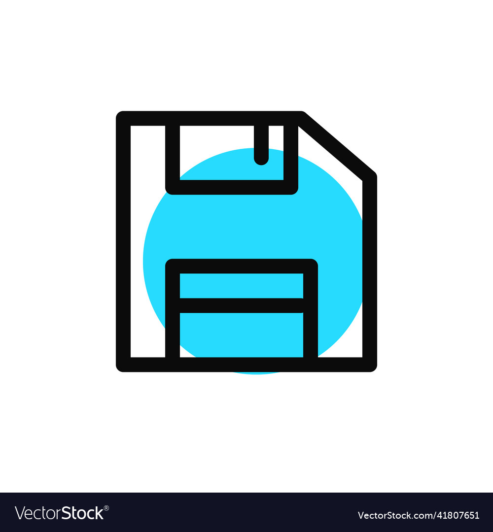 Floppy disk memory and file save symbol pixel
