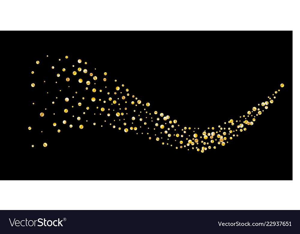 Golden glitter confetti