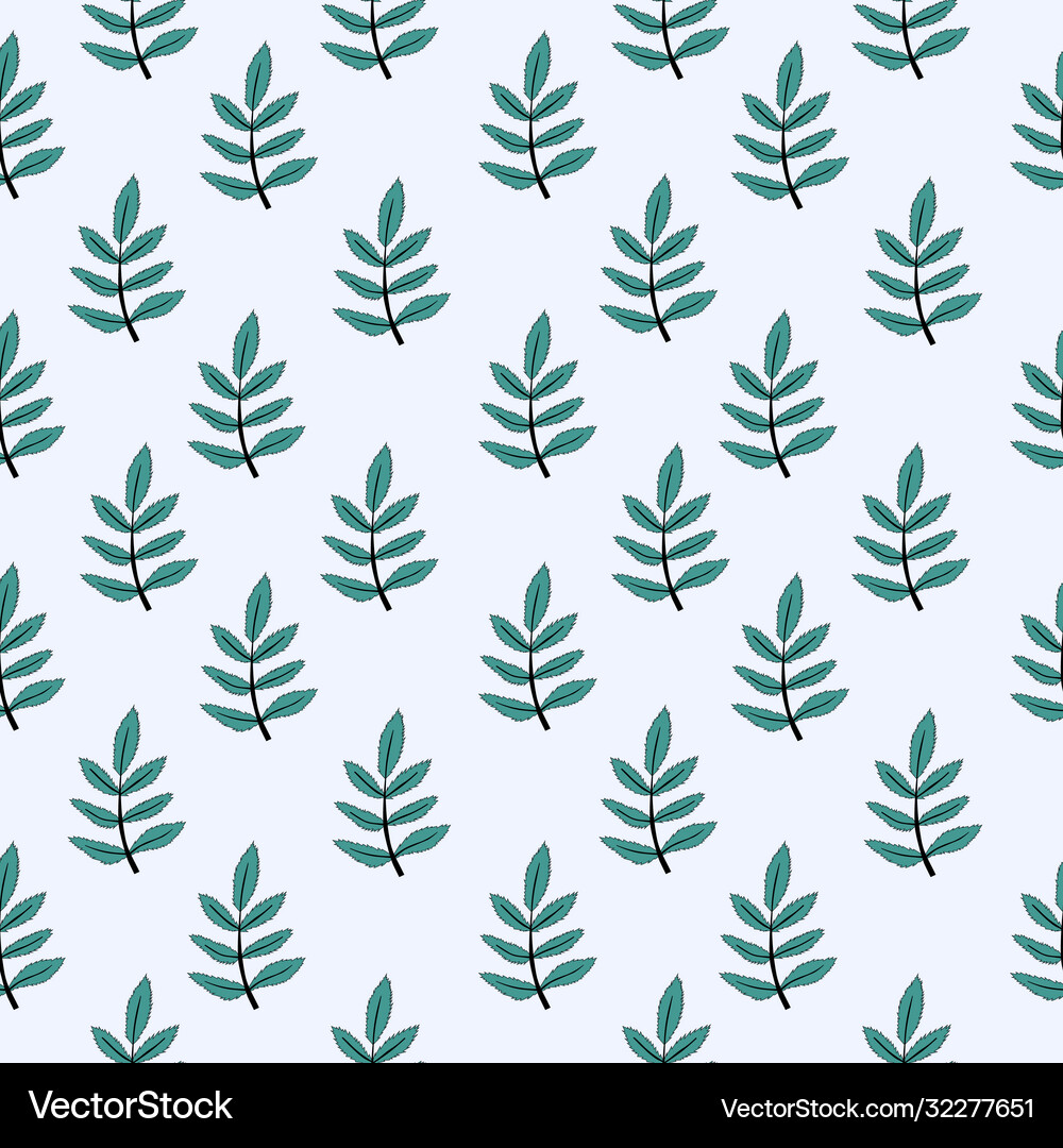 Hand drawn flower seamless pattern background Vector Image