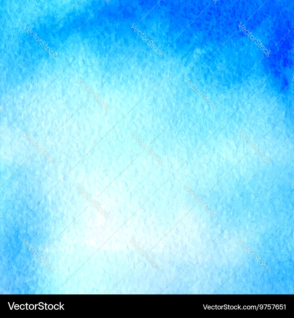 Light Blue Watercolor Hand Drawn Banner Royalty Free Vector