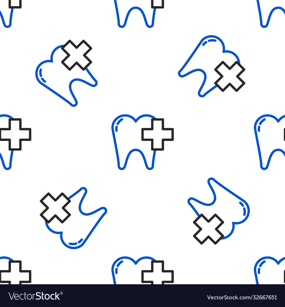 Line dental clinic for care tooth icon