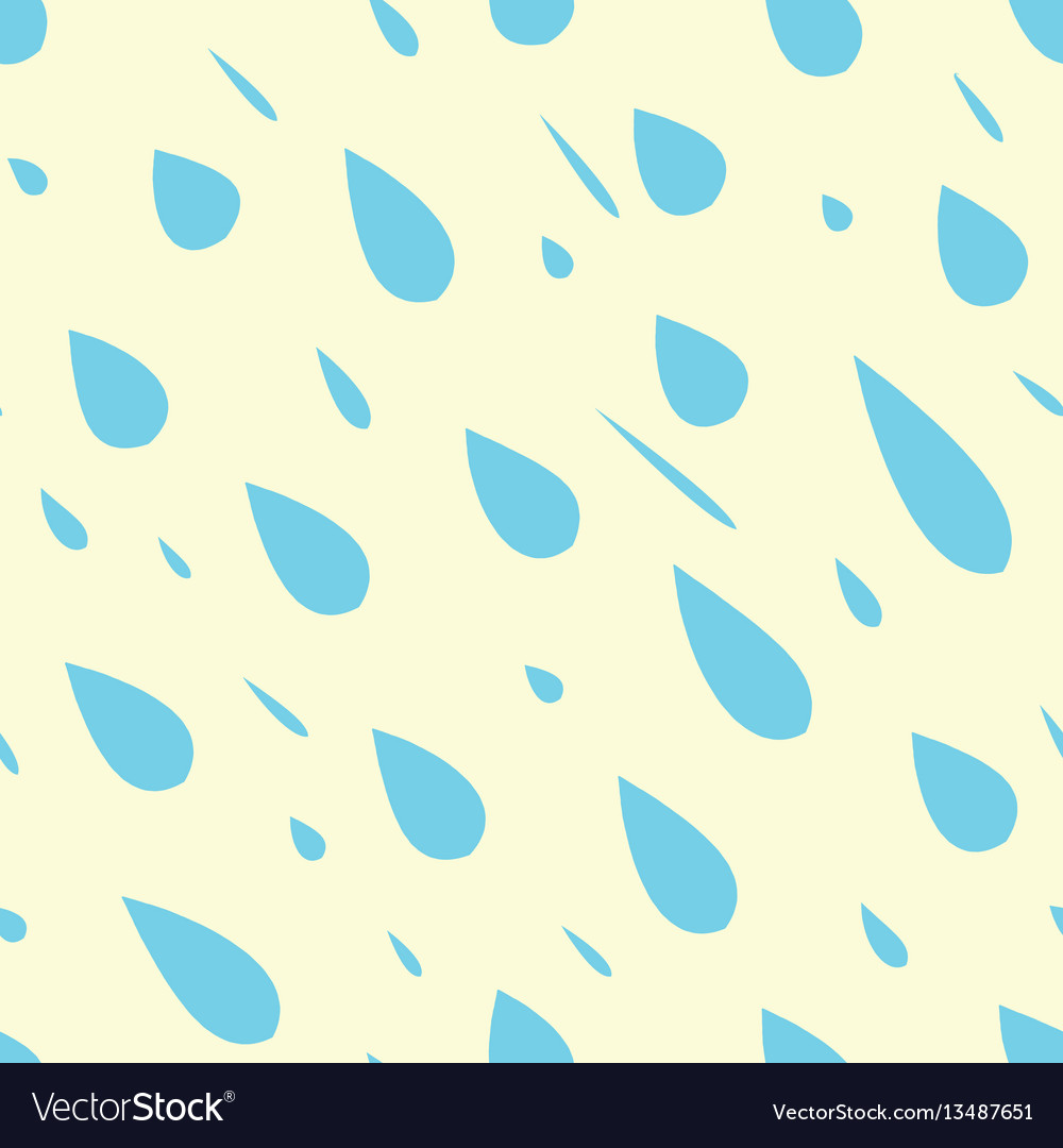 Rain Drops Seamless Pattern Royalty Free Vector Image