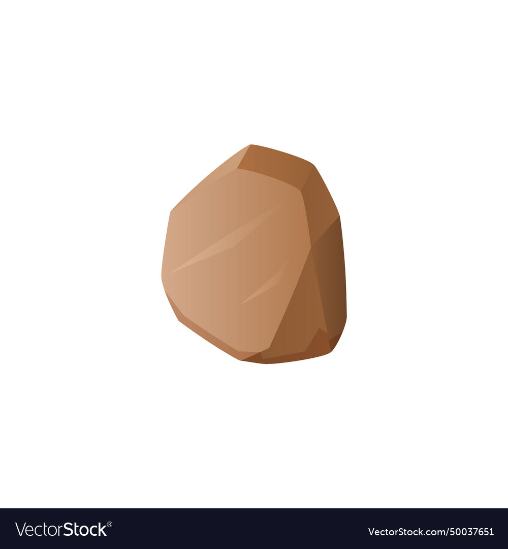 Single stone icon or symbol flat
