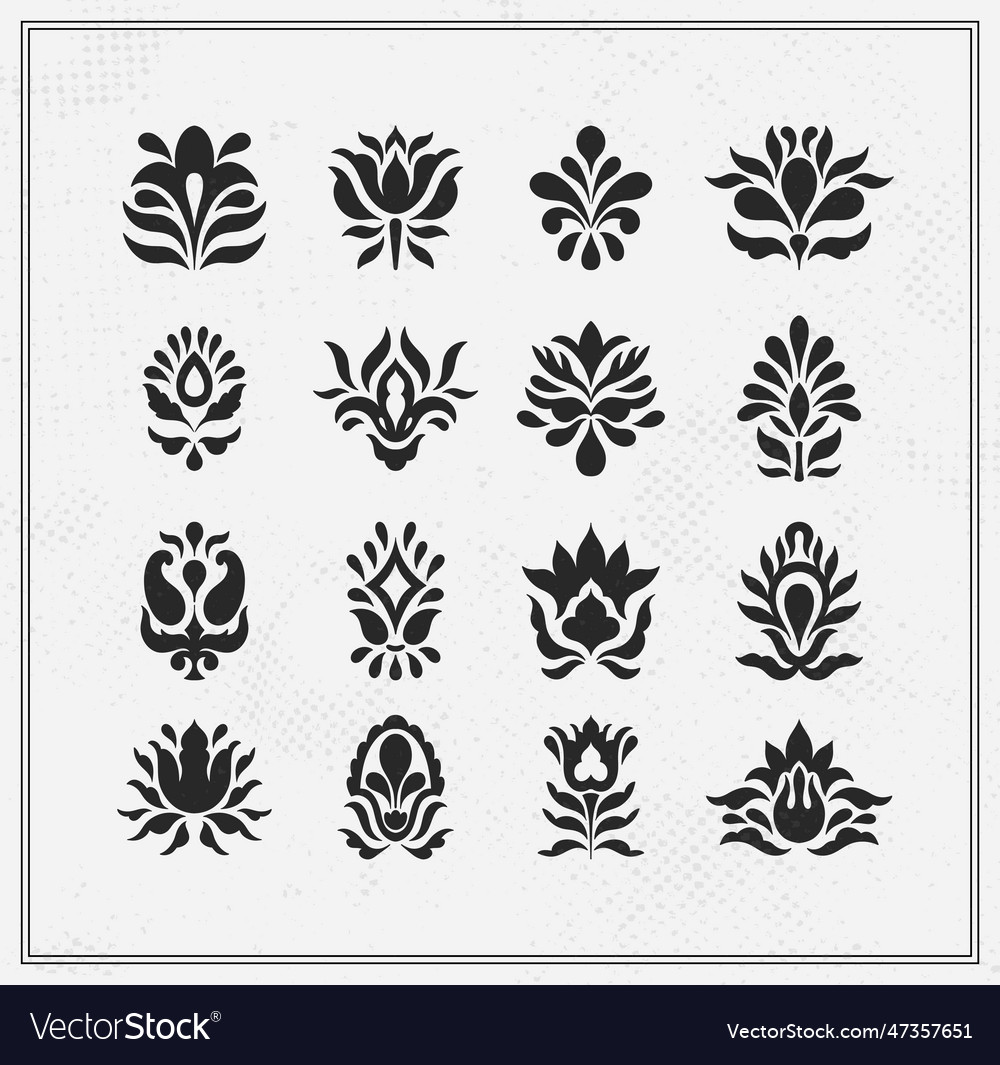 Text boarder divider mughal symbol for printing Vector Image