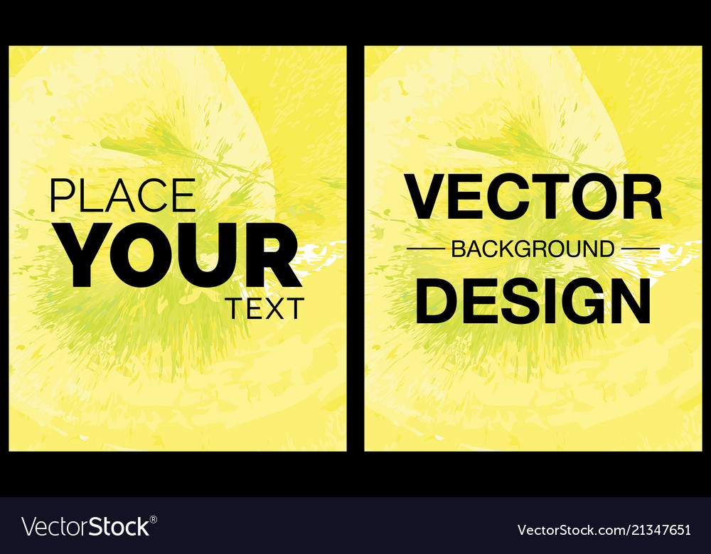 Watercolor background set with place for text Vector Image Watercolor background set with place for text