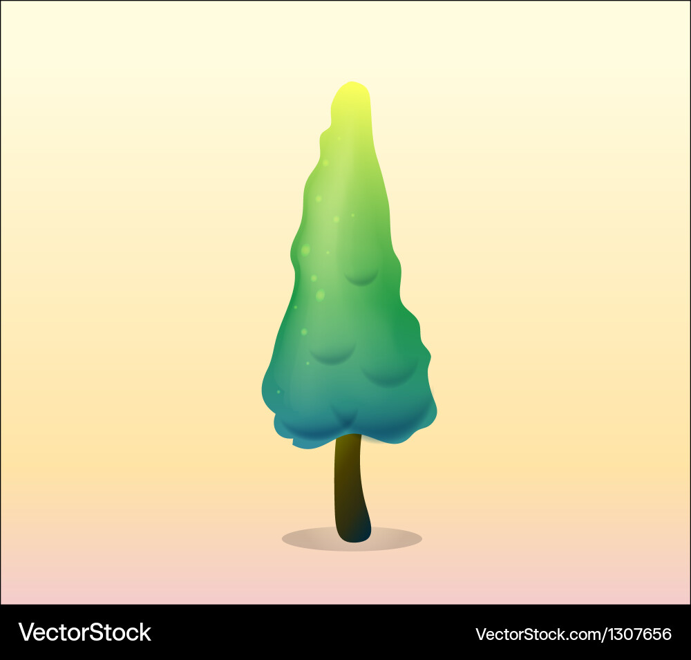A pine tree Royalty Free Vector Image - VectorStock