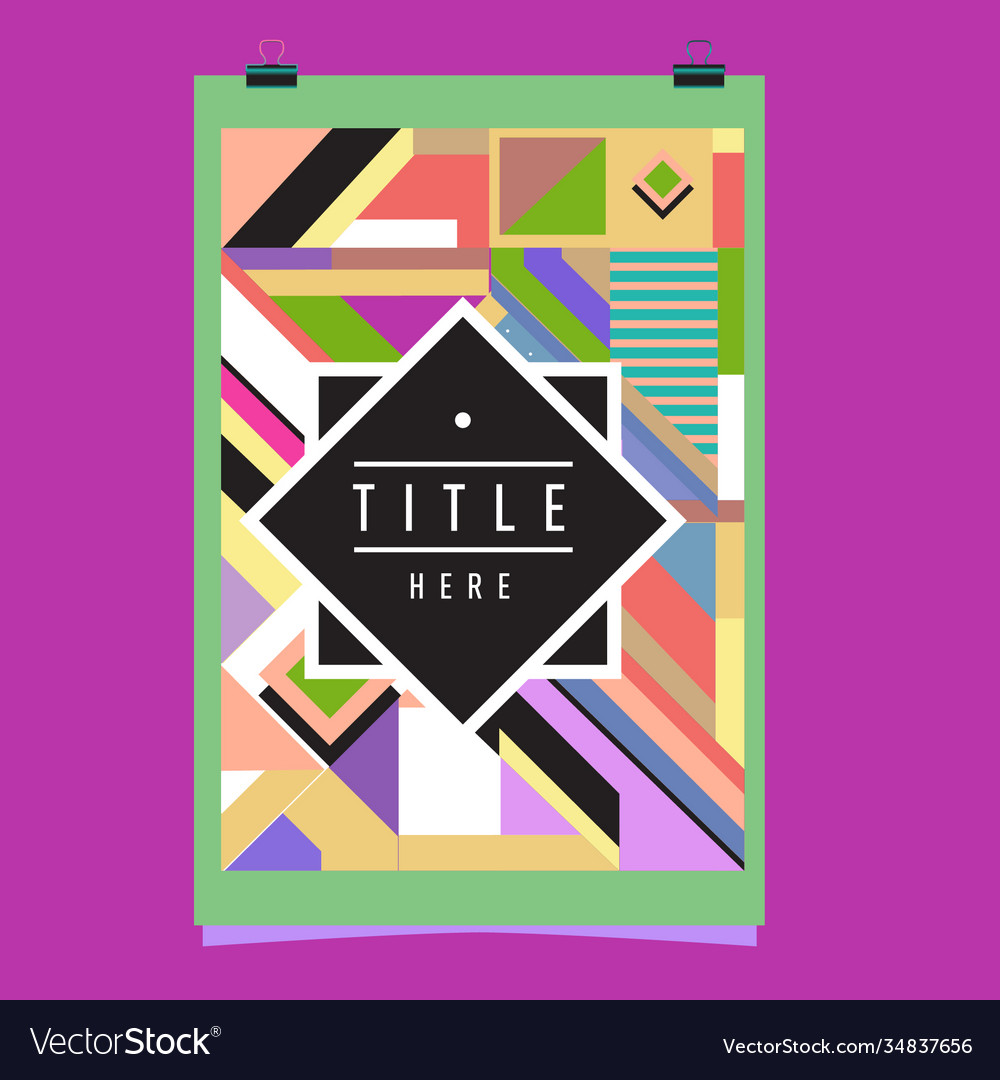 Abstract colorful geometric pattern background Vector Image Abstract colorful geometric pattern background