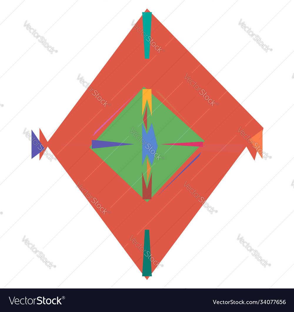 Abstract random geometry shape generative art
