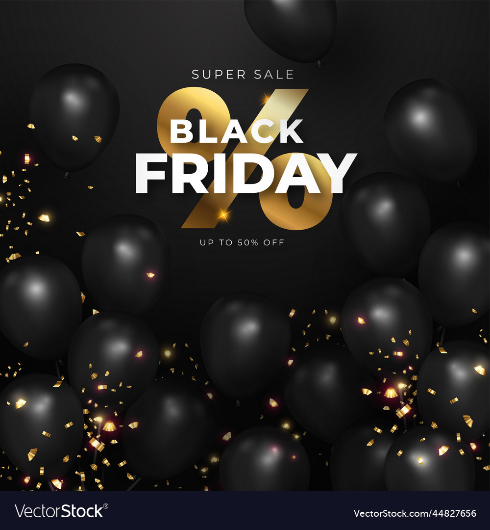 Black friday realistic background design