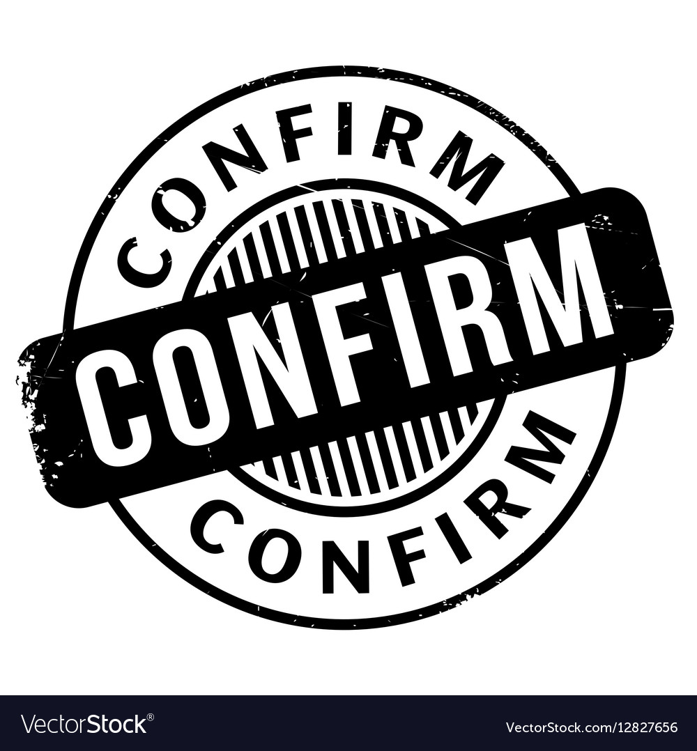 Confirm rubber stamp Royalty Free Vector Image