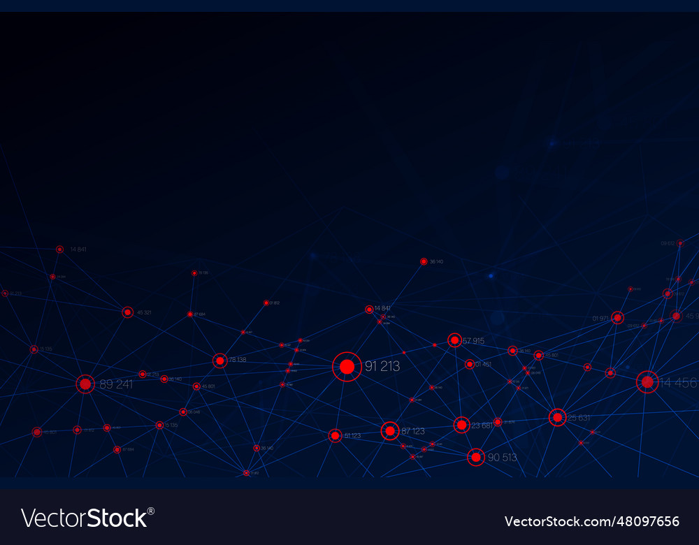 Creating big data the concept of future block vector image Creating big data the concept of future block