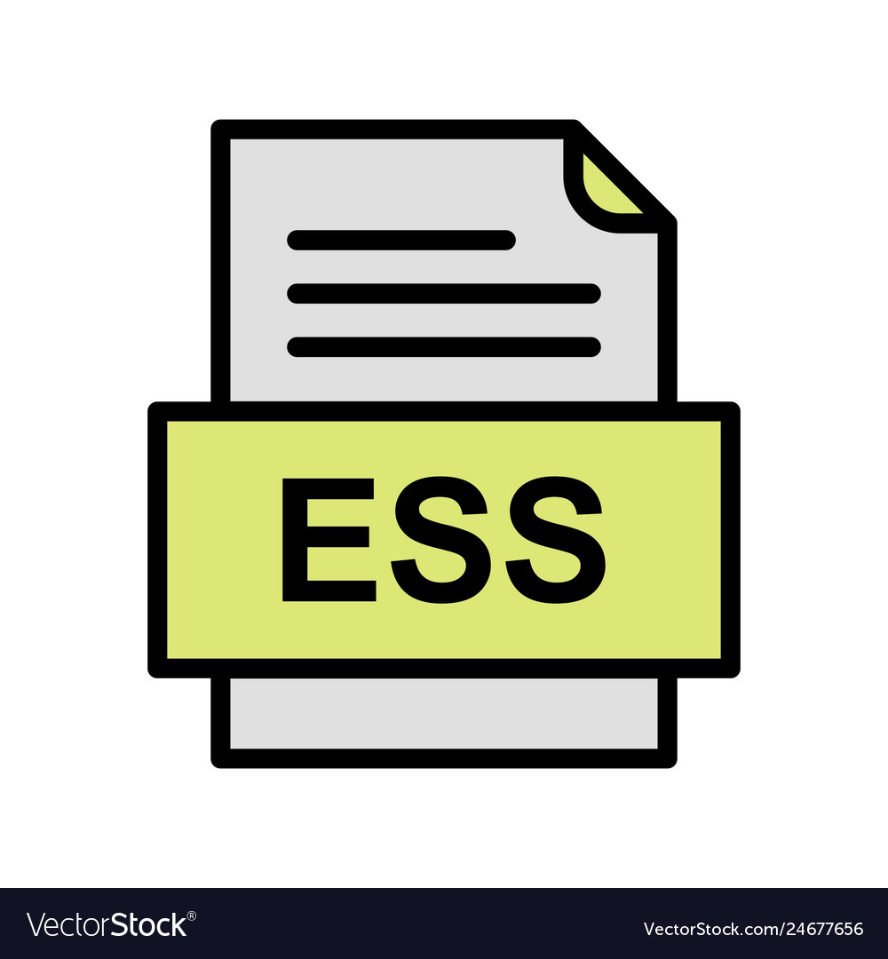 Ess file document icon