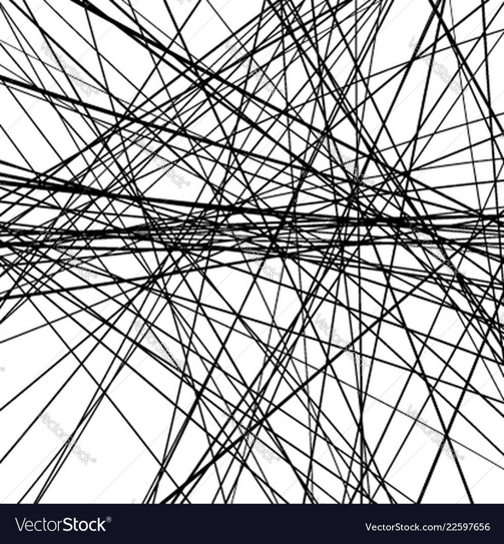 Geometric s with random edgy irregular lines vector image Geometric s with random edgy irregular lines
