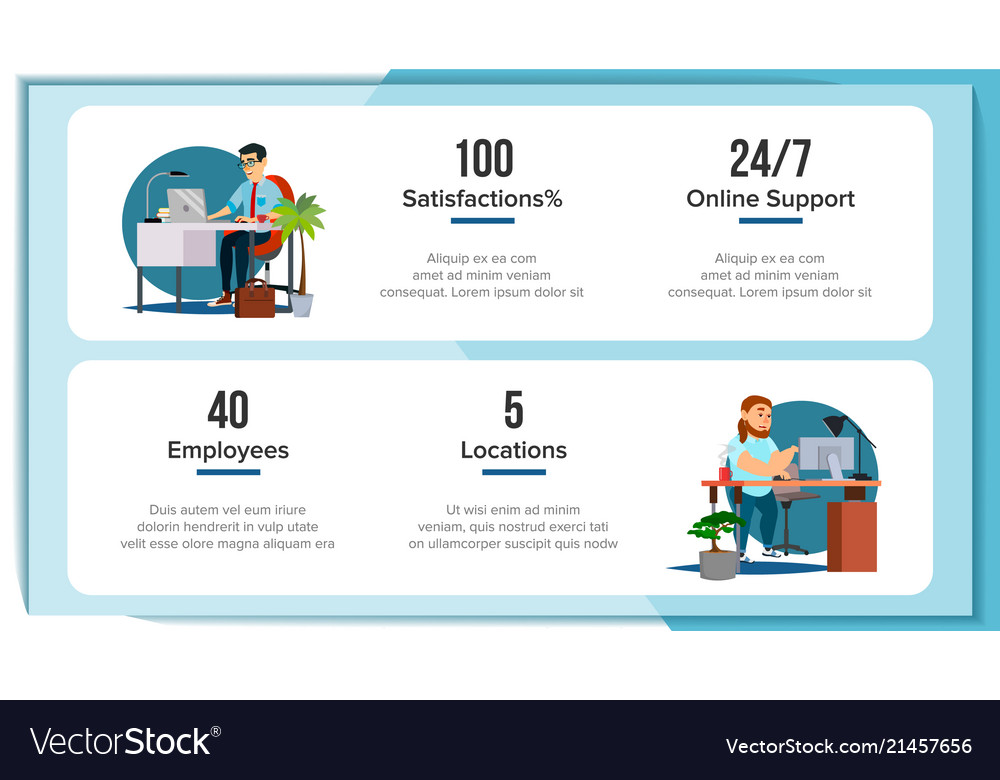 Horizontal Banners Website Design Business Vector Image