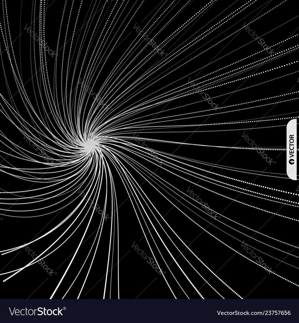 Science technology array dynamic particles 3d
