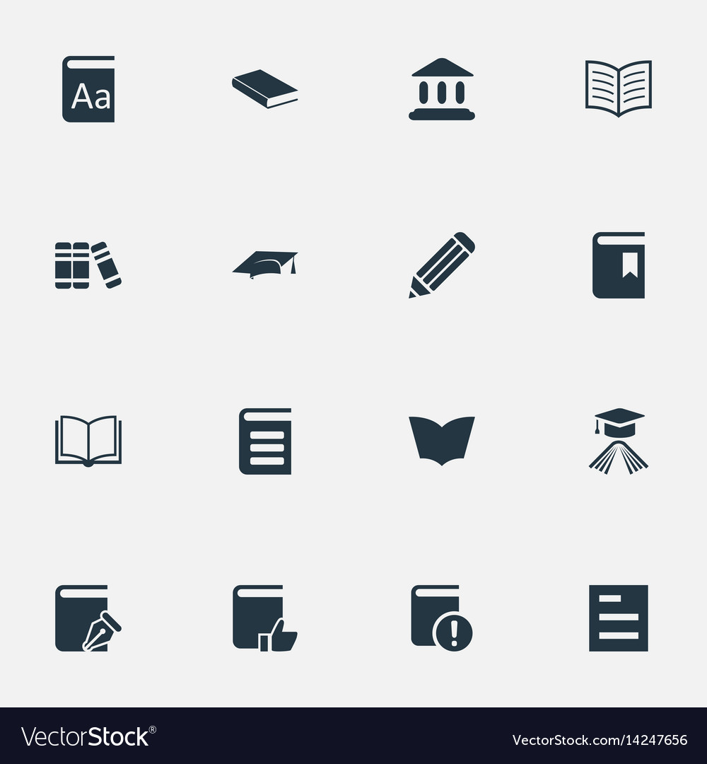 Set of simple knowledge icons