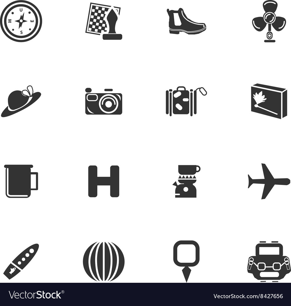 Travel icons set