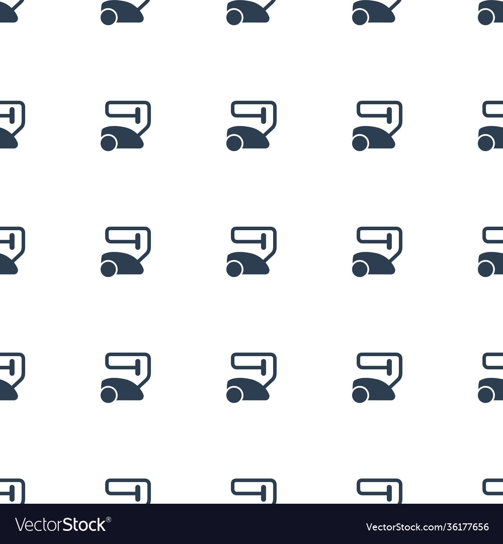 Vacuum cleaner icon pattern seamless white