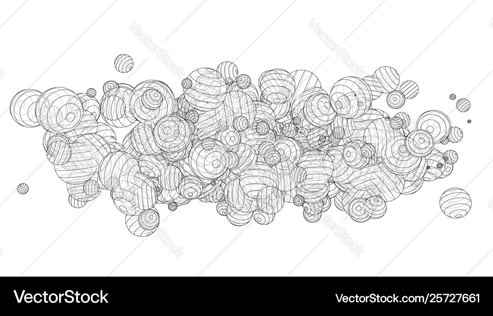 Abstract spheres background Royalty Free Vector Image