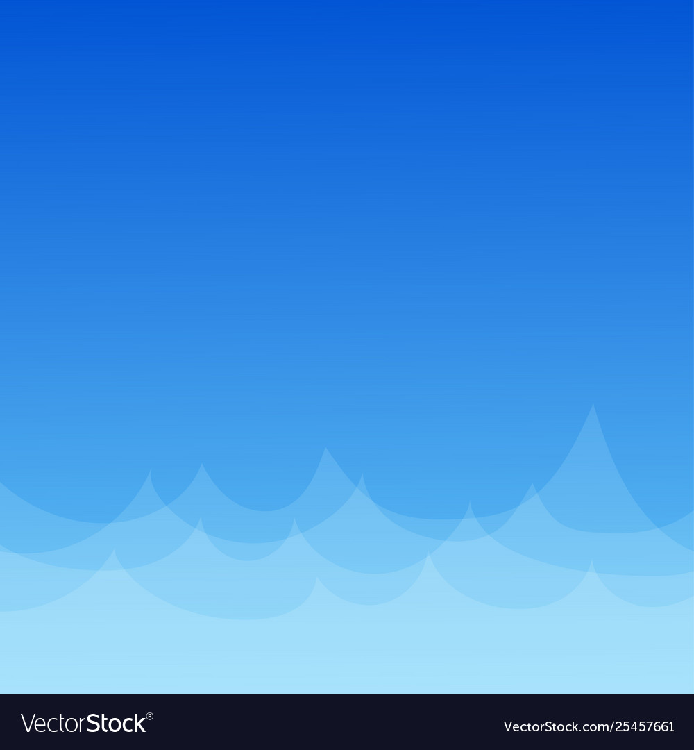 Blue layer wave with abstract