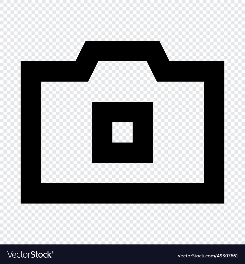 Camera icon suitable for website ui design vector image Camera icon suitable for website ui design