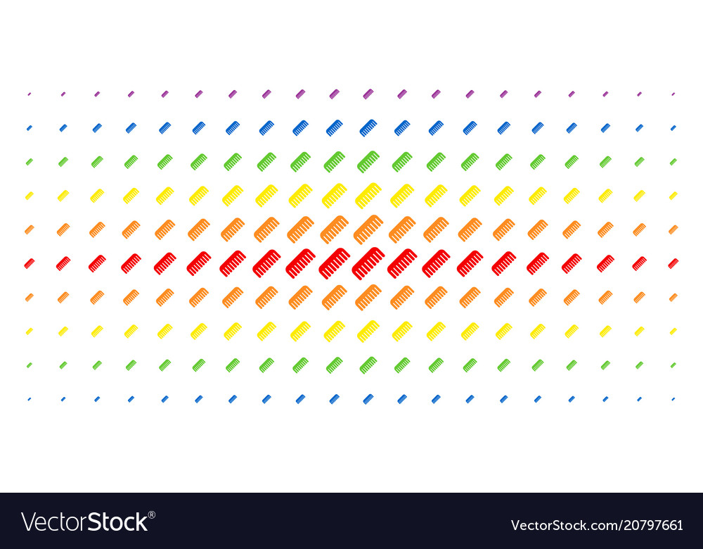 Comb spectrum halftone effect