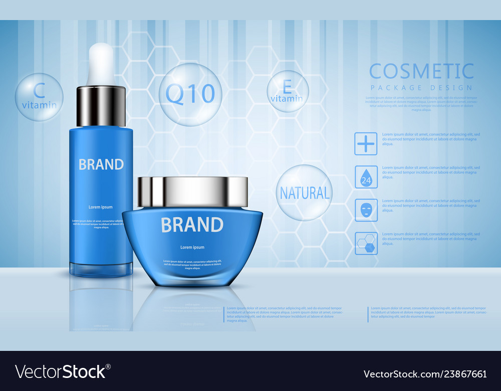 Cosmetic For Promotion Foundation Premium Product Vector Image