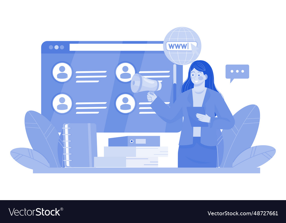 Employers post job openings on job boards and Vector Image