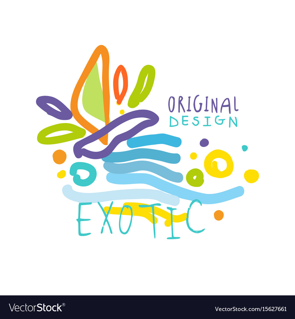 Exotic logo original design summer travel