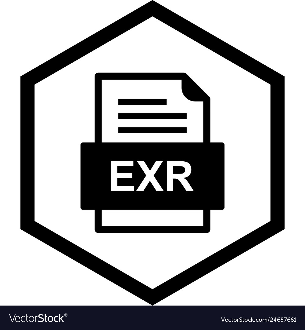 Exr file document icon