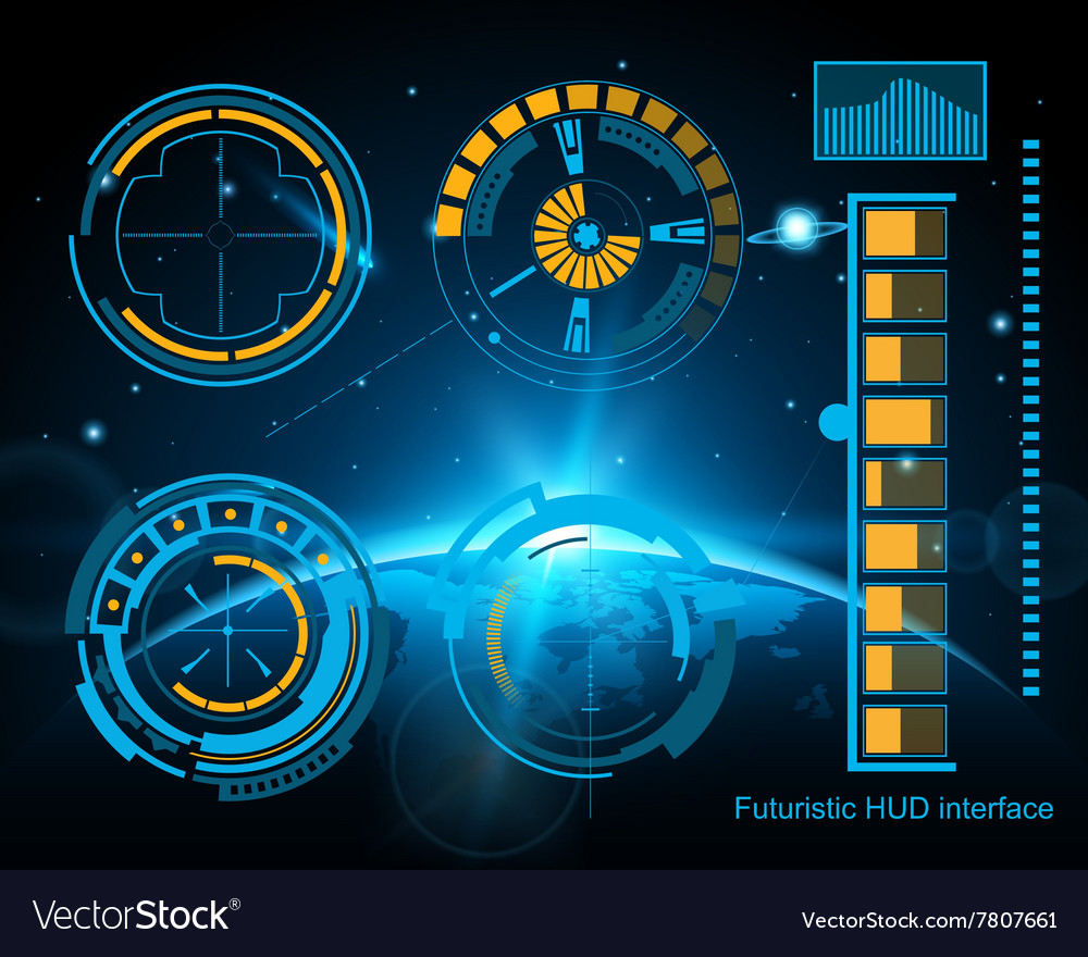 Graphic touch user interface hud