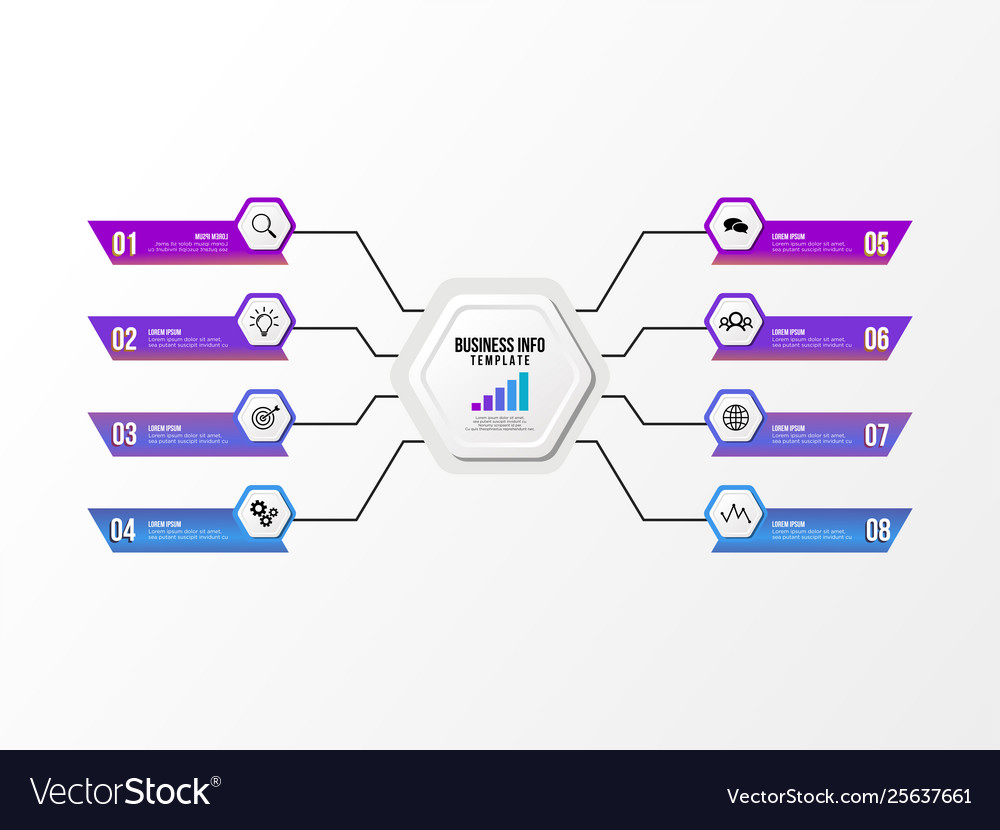 Infographic design template with options steps