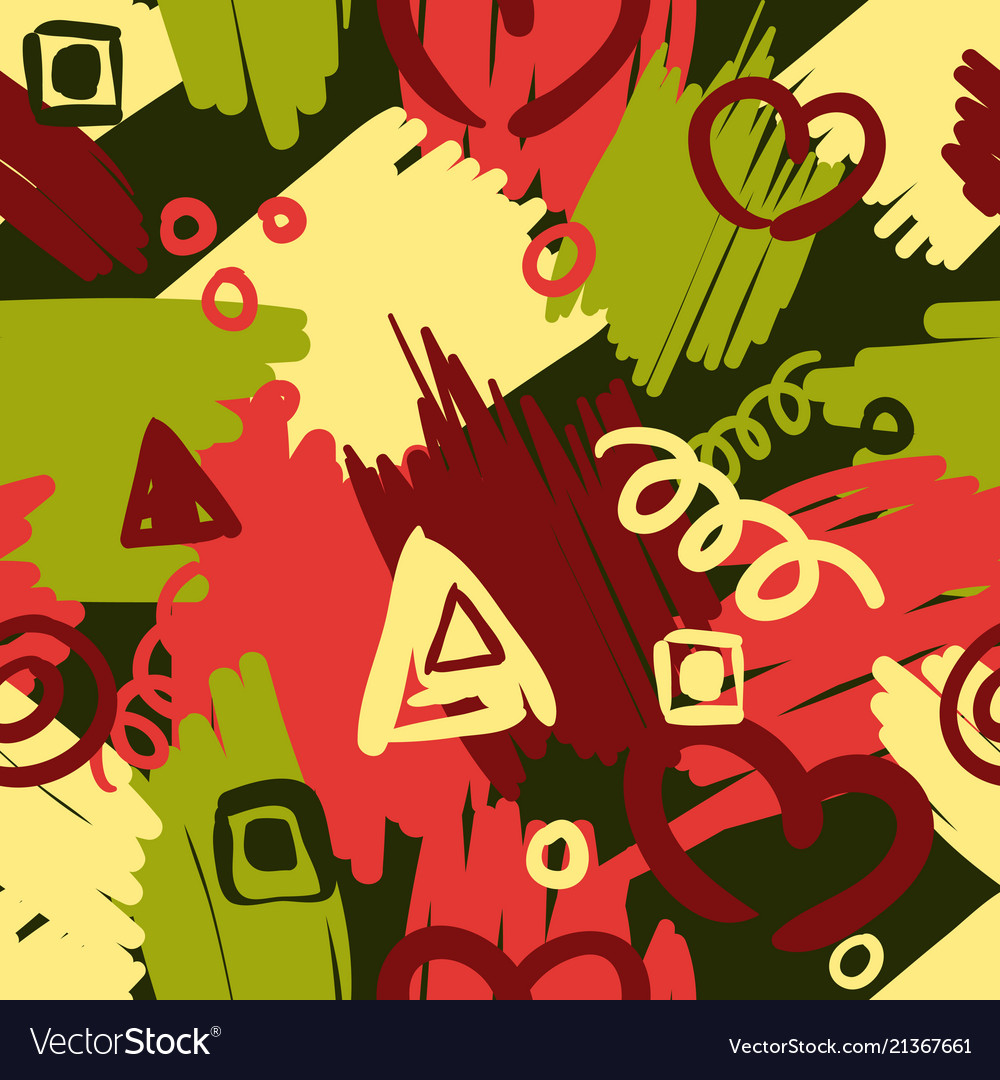 Seamless colorful pattern in abstract style vector image Seamless colorful pattern in abstract style