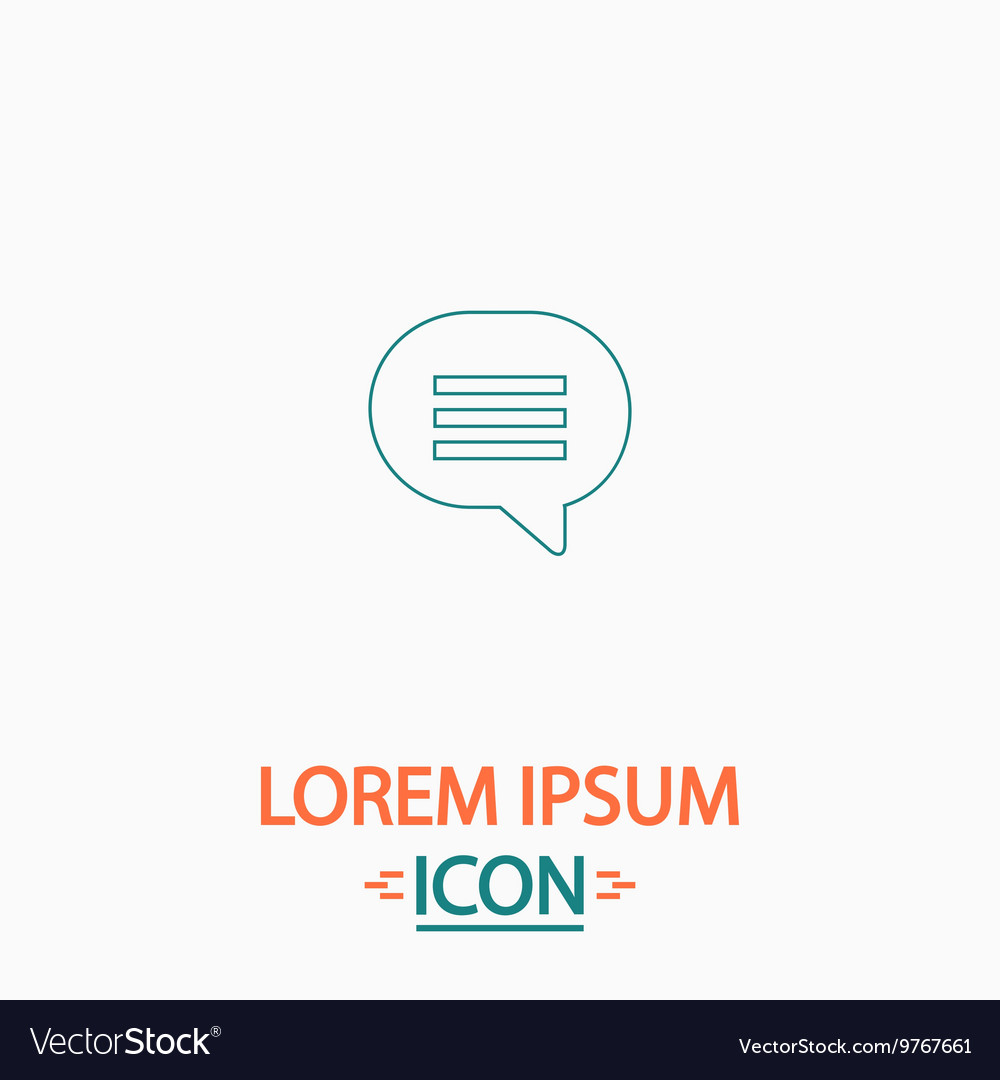 Speech bubble computer symbol