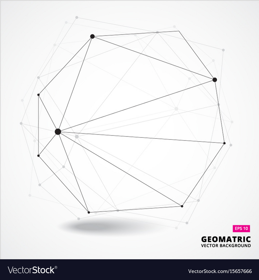 Abstract geometric composition forms 3d Royalty Free Vector