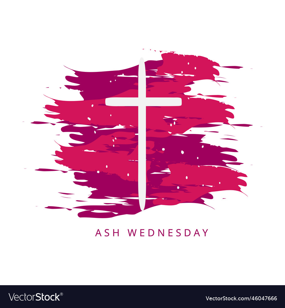 Ash wednesday cross art