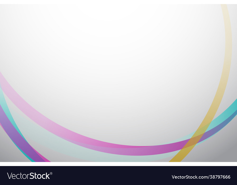 Colorful curve frame template